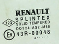 стекло двери задней правой Renault Scenic 2 поколение 2004, 43R-00048, 8200120610 - фото №2