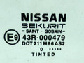 стекло двери передней левой Nissan Almera Tino V10 2002, 43R-000479, 80301BU001 - фото №2