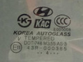 стекло двери задней левой Hyundai Terracan 1 поколение 2004, 2.9 л., CRDi, дизель, АКПП, внедорожник 5 дв., полный подключаемый привод, AS3, 43R-000385, 83910H1000 - фото №2