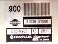 блок управления АКПП Nissan Maxima A33 2003, 2.0 л., i, бензин, 310365Y500, HITACHI, ETC-N900 - фото №3