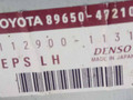 Блок управления электроусилителя руля Toyota Prius 2 поколение 2005, 1.5 л., бензин, АКПП, черный, хетчбэк 5 дв., передний привод, 8965047210, DENSO, 112900-1131 - фото №3