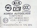 стекло двери передней левой Kia Sorento 1 поколение 2004, 2.5 л., CRDi, D4CB, дизель, МКПП, серебристый, внедорожник 5 дв., полный подключаемый привод, 43R-000382, 824113E010 - фото №2