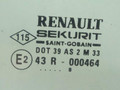 стекло двери задней правой Renault Scenic 1 поколение 1998, 1.9 л., F9Q 734, дизель, МКПП, минивэн, передний привод, 43R-000464, 7700828353 - фото №2