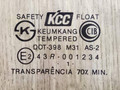стекло двери задней правой Hyundai Accent 2 поколение (LC) [рестайлинг] 2002, 1.3 л., i, G4EA, бензин, МКПП, зеленый, хетчбэк 5 дв., передний привод, 43R-001234, 8342025000 - фото №2