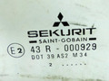 стекло двери задней правой Mitsubishi Carisma 1 поколение [рестайлинг] 2002, хетчбэк 5 дв., 43R-000929 - фото №2