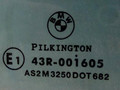 стекло двери передней правой BMW 7 серия E65/E66/E67 E65 2003, 4.4 л., i, M62 B44 (448S1), бензин, АКПП, черный, седан, задний привод, AS-2, 43R-001605 - фото №2
