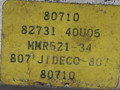 стеклоподъемник электрический задний левый Nissan Maxima A32 1999, 82731-40U05, MMR521-34, JIDECO - фото №3