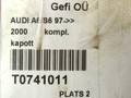 капот Audi A6 4B/C5 2000, бордовый - фото №4