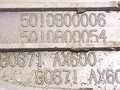 ручка внутренняя передняя левая Nissan Note E11 2005, 5010800006, 80671AX600 - фото №3