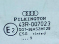 стекло двери передней левой Audi A4 B5 [рестайлинг] 2001, 2.5 л., DT, дизель, АКПП, зелёный, седан, передний привод, 43R-007023 - фото №2