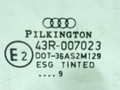 стекло двери передней правой Audi A4 B5 [рестайлинг] 2001, 2.5 л., DT, дизель, АКПП, зелёный, седан, передний привод, 43R-007023 - фото №2