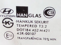 стекло двери передней правой Hyundai Getz 1 поколение 2004, хетчбэк 3 дв., 43R-00107 - фото №2