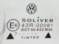 стекло двери задней левой Volkswagen Passat B5 1997, 1.8 л., AEB, бензин, МКПП, синий, универсал, передний привод, 43R-00081, 3B5845025 - фото №2