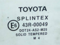 стекло двери задней левой Toyota Carina E 1 поколение T190 1996, 43R-00049 - фото №2
