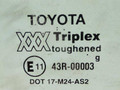 стекло двери задней правой Toyota Carina E 1 поколение T190 1996, хетчбэк 5 дв., 43R-00003 - фото №2