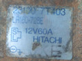 генератор Nissan Navara D22 1997, 2.5 л., TD, дизель, HITACHI, 231007T403, LR160-728E - фото №3