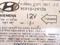 блок AirBag Hyundai Lantra J2 [рестайлинг] 1998, 95910-29100, SIEMENS, 5WK4097 - фото №3