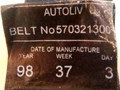 ремень безопасности Mitsubishi Carisma 1 поколение 1998, 570321300, 570185999H - фото №7