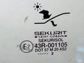 стекло двери задней левой Saab 9-5 1 поколение [рестайлинг] 2002, седан, 43R-001105 - фото №2