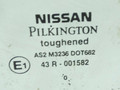 стекло двери задней левой Nissan Almera N16 2001, 1.8 л., i, QG18DE, бензин, МКПП, серебристый, хетчбэк 5 дв., передний привод, AS-2, 43R-001582, 82301BM701 - фото №2
