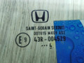 стекло двери передней правой Honda Fit 3 поколение 2015, 1.5 л., i, бензин, АКПП, чёрный, хетчбэк 5 дв., 43R-004529 - фото №2