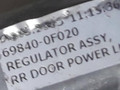 стеклоподъемник электрический задний левый Toyota Corolla Verso 1 поколение E121 2004, 69840-0F020 - фото №3