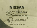 форточка задняя правая Nissan Primera P11 1999, хетчбэк 5 дв. - фото №2