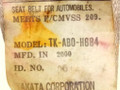 ремень безопасности Mazda MPV LW 2001, TK-AB0-H684 - фото №6