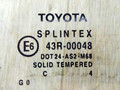 стекло двери задней левой Toyota Avensis 2 поколение (T250) 2005, хетчбэк 5 дв., 43R-00048 - фото №2