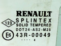 стекло двери передней правой Renault Scenic 2 поколение 2004, 43R-00049, GRAND, 8200120588 - фото №2