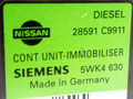 Иммобилайзер Nissan Serena С23 [2-й рестайлинг] 1999, 28591-C9911, SIEMENS, 5WK4630 - фото №2