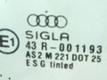 стекло заднее Audi 80 8A/B3 1989, седан, 43R-001193 - фото №2