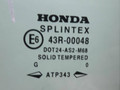стекло двери задней левой Honda Accord 6 поколение 2000, хетчбэк 5 дв. - фото №2