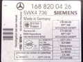Иммобилайзер Mercedes-Benz A-Класс W168 2000, 5WK4736, 1688200426, SIEMENS - фото №3