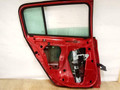 дверь задняя левая Renault Megane 2 поколение 2004, красный, хетчбэк 5 дв., 7751473732 - фото №2