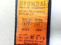 ремень безопасности Hyundai Pony X2 1991, 42828 - фото №5