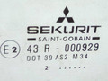 стекло двери задней левой Mitsubishi Carisma 1 поколение [рестайлинг] 2002, хетчбэк 5 дв., 43R-000929 - фото №2