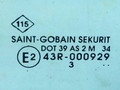стекло двери передней левой Renault Kangoo 1 поколение 2003, 1.5 л., дизель, 5МКПП, серебристый, фургон, передний привод, 43R-000929, 7701470545 - фото №2
