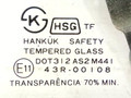 стекло кузовное боковое правое Daewoo Nexia 1 поколение 1996, хетчбэк 3 дв., 43R-00108 - фото №3