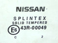 стекло двери задней левой Nissan Primera P12 2002, 43R-00049 - фото №2
