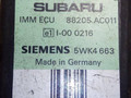 Иммобилайзер Subaru Outback 1 поколение 1998, 88205AC011, 5WK4663, 1-000216, SIEMENS - фото №2