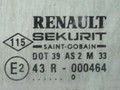 стекло двери передней левой Renault Laguna 1 поколение [рестайлинг] 2000, 43R-000464, 7701467574 - фото №2