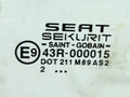 стекло двери передней правой SEAT Ibiza 3 поколение 2003, хетчбэк 5 дв., 43R-000015 - фото №2