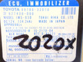 Иммобилайзер Toyota Camry 5 поколение XV20 1999, 2.2 л., i, бензин, 89780-33010, 627430-000, N095000520-R - фото №3