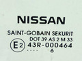 стекло двери передней правой Nissan Note E11 2008, 1.6 л., бензин, МКПП, жёлтый, хетчбэк 5 дв., 43R-000464 - фото №2