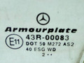 стекло двери передней левой Mercedes-Benz C-Класс W203/S203/CL203 2002, 43R-00083 - фото №2