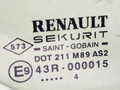 форточка задняя правая Renault Megane 2 поколение 2004, универсал, 43R-000015, 8200043708 - фото №2