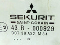 стекло двери задней правой Mitsubishi Carisma 1 поколение 1998, хетчбэк 5 дв., 43R-000929 - фото №2