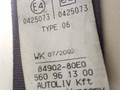 ремень безопасности Subaru Justy 2 поколение [рестайлинг] 2002, 1.3 л., бензин, МКПП, хетчбэк 5 дв., 84902-80E0 - фото №2