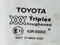 стекло двери задней правой Toyota Carina E 1 поколение T190 1996, универсал, 43R-00003 - фото №2